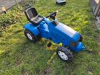 Blauwe traptractor, Ophalen, Gebruikt