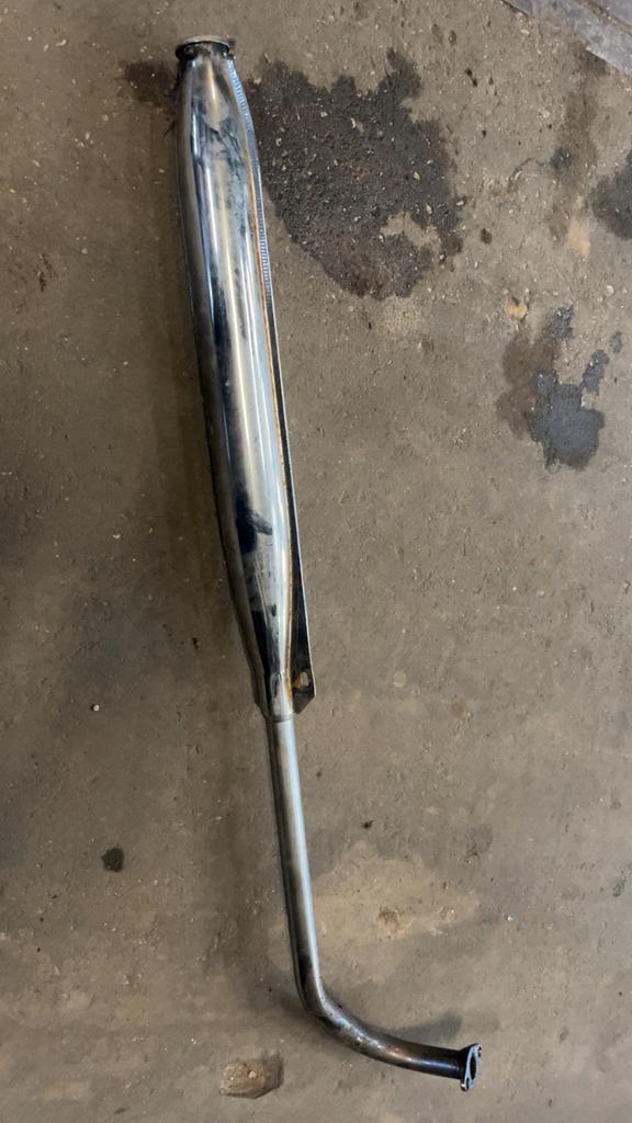 tomos uitlaat chrome, Ophalen, Zo goed als nieuw, Uitlaat