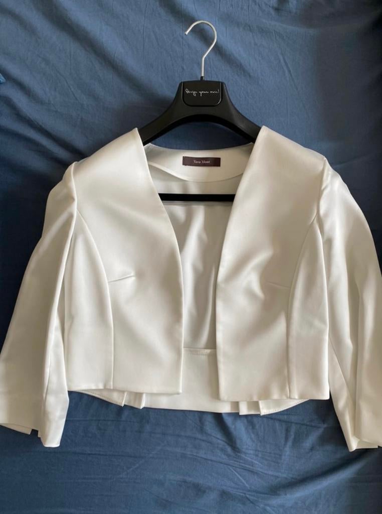 Vera Mont trouwjasje maat 40 jasje trouwen bruid, Ophalen of Verzenden, Zo goed als nieuw, Wit, Accessoires