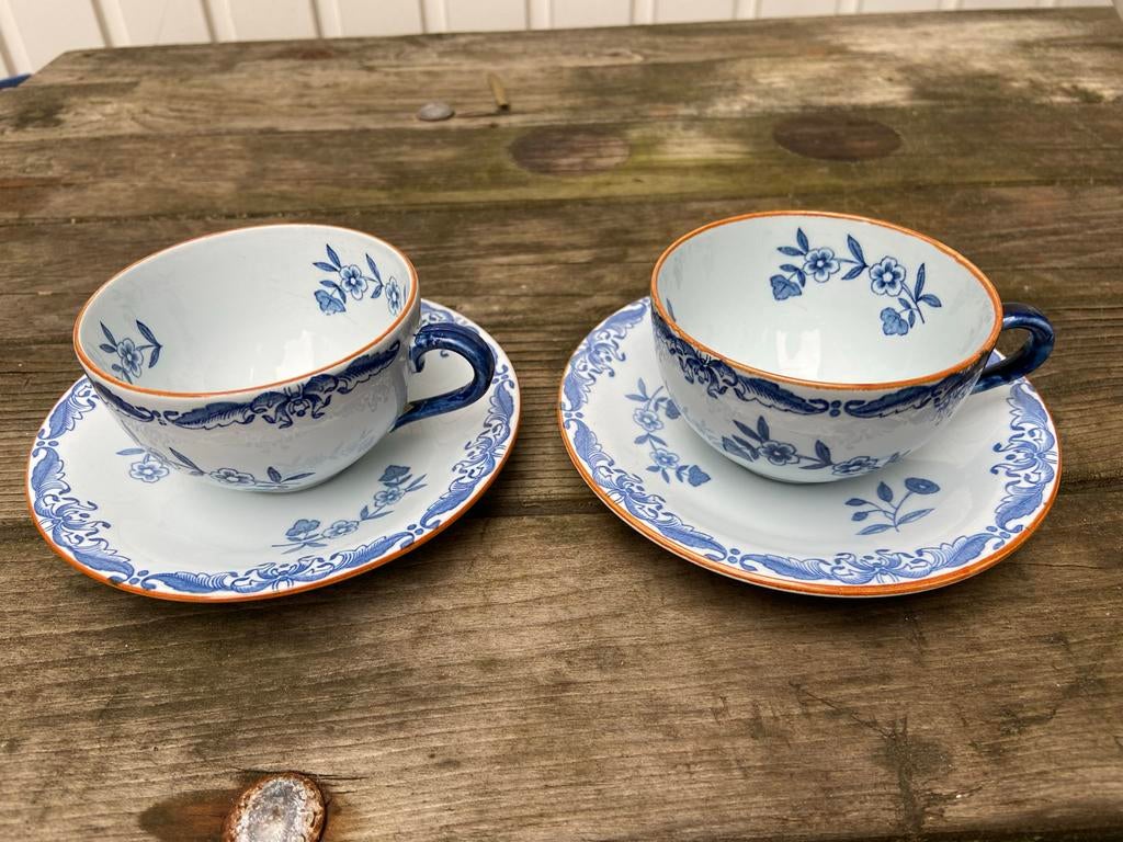 Rorstrand Ostindia Sweden 2 gave kop en schotels, Antiek en Kunst, Ophalen of Verzenden