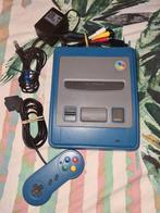 Super Nintendo (blauw), Spelcomputers en Games, Spelcomputers | Nintendo Super NES, Verzenden, Zo goed als nieuw, Met 1 controller