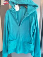 Turquoise fleece vest met capuchon - Maat XXL. Nieuw, Overige kleuren, Maat 46/48 (XL) of groter, Nieuw, Ophalen of Verzenden