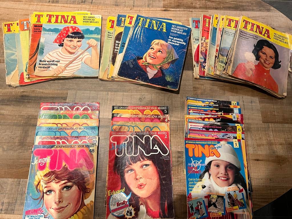 83 oude Tina's 1968,1969,1970,1981,1982,1984 (los te koop), Boeken, Ophalen, Gelezen, Damesbladen