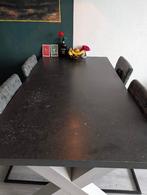 4-persoons tafel + 4 stoelen, Huis en Inrichting, Tafels | Eettafels, Ophalen, Gebruikt, Overige materialen, 50 tot 100 cm