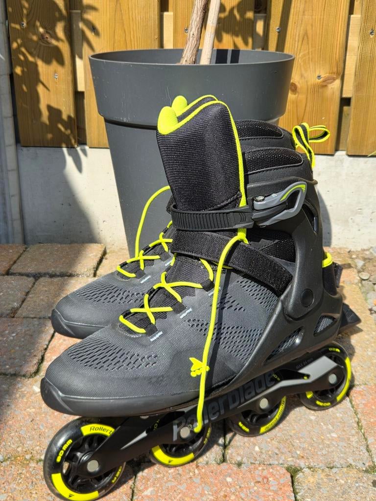 Rollerblade Macroblade 80 heren inline skates maat 47,5, Heren, Zo goed als nieuw, Inline skates 4 wielen, Ophalen