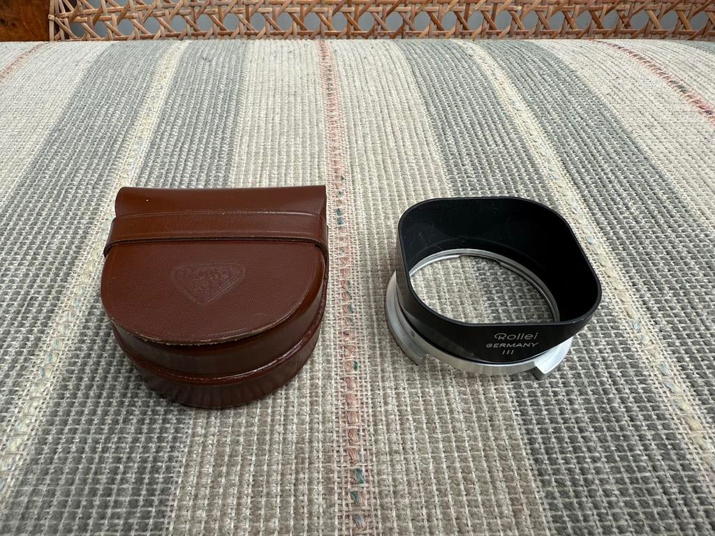 Rolleiflex 2.8F Zonnekap Lens Hood Rollei Bay III 3 2.8, Ophalen of Verzenden, Gebruikt, Zonnekap