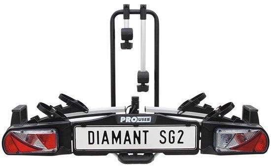 Pro-User Diamant SG2 fietsendrager voor 2 fietsen, Auto diversen, Fietsendragers, Nieuw, Trekhaakdrager, 2 fietsen, Elektrische fiets