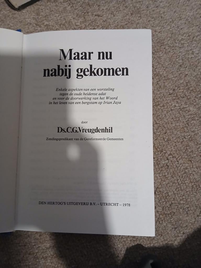 Maar nu nabij gekomen ds vreugdenhil, Ophalen of Verzenden, Zo goed als nieuw