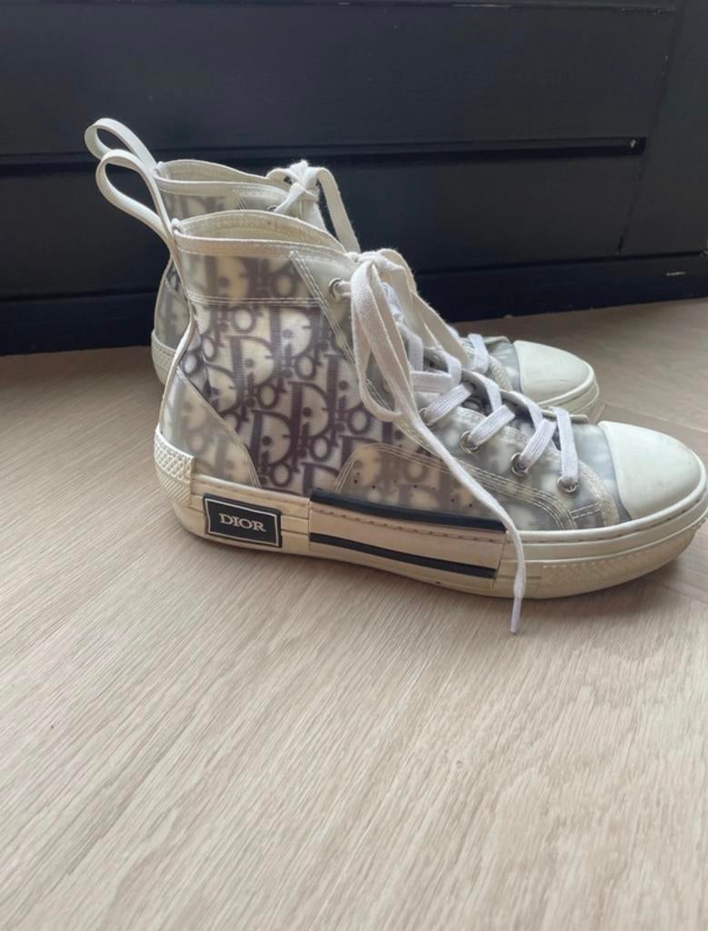 Dior B23 High-Top Sneakers Wit/Zwart Oblique - Maat 37, Kleding | Dames, Schoenen, Wit, Ophalen of Verzenden, Sneakers of Gympen