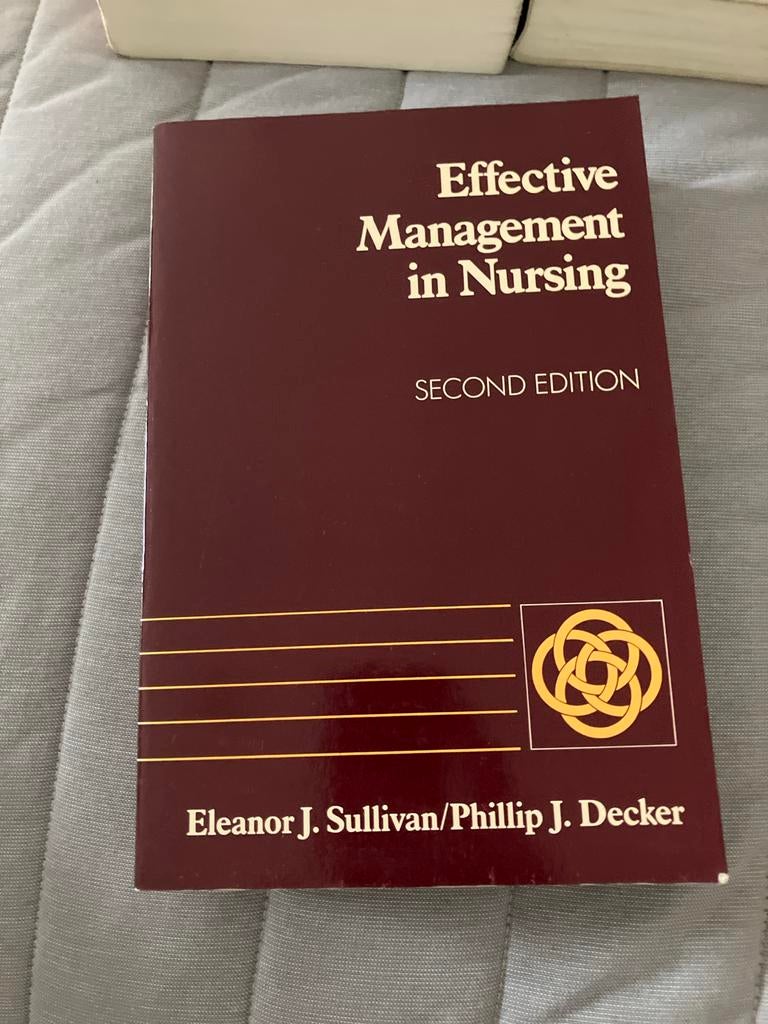 Effective Management in Nursing - Tweede Editie, Ophalen, Gamma, Gelezen, HBO