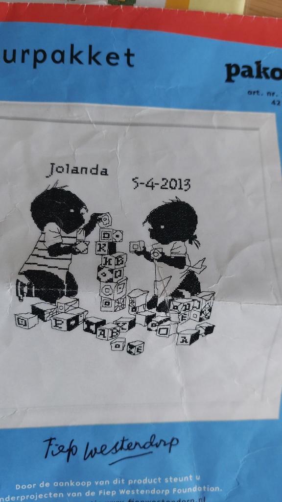 borduurpatroon Jip en Janneke, Hobby en Vrije tijd, Ophalen of Verzenden, Gebruikt