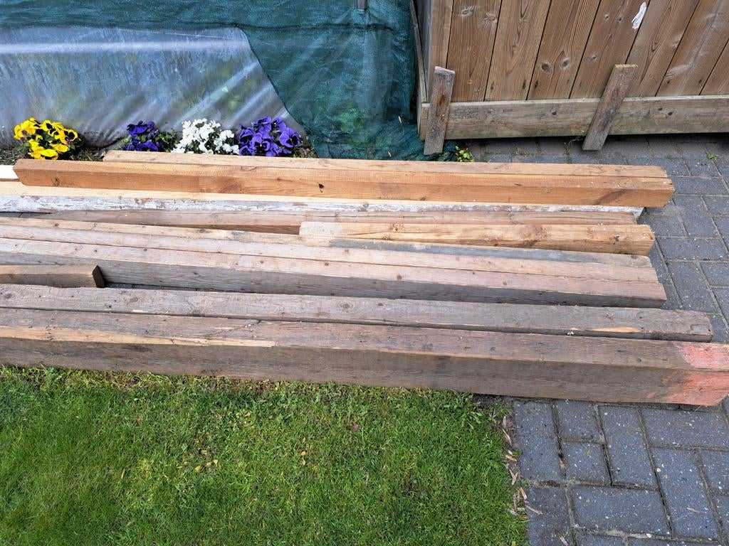 Balken en planken, Ophalen, 250 cm of meer, Balken