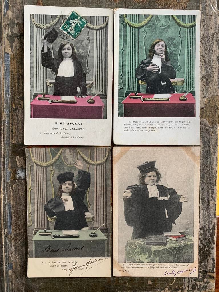 Bébé Avocat (RR), Verzamelen, Ansichtkaarten | Themakaarten, Ophalen of Verzenden, Voor 1920, Gelopen, Ambachten of Beroep