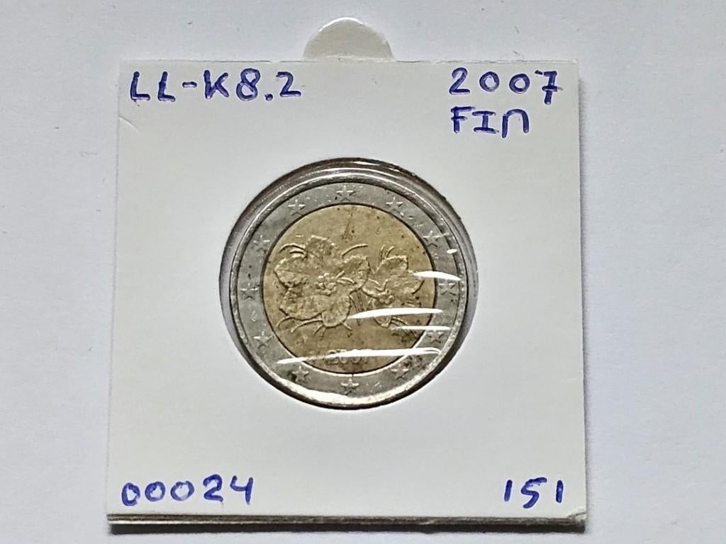 2-euromunt Finland (FIN) 2007 Koers LL-K8.2, Ophalen of Verzenden, Finland, 2 euro, Losse munt