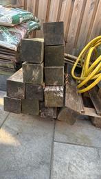 Hardhouten palen, Tuin en Terras, Palen, Balken en Planken, Ophalen, Gebruikt, Palen, Hardhout