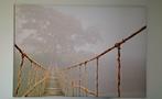 IKEA Schilderij Touwbrug in Mist, Ophalen, Gebruikt, 125 cm of meer, Schilderij