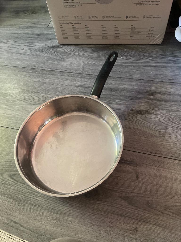 Pan rvs, Ophalen of Verzenden, Gebruikt, Rvs, Kookpan of Snelkookpan