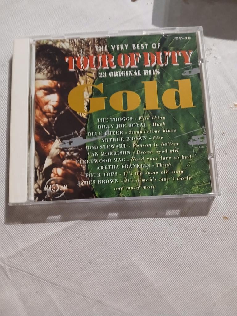 The Very Best Of Tour Of Duty Gold CD - 23 Original Hits, Cd's en Dvd's, Cd's | Filmmuziek en Soundtracks, Gebruikt, Ophalen of Verzenden