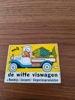 6358 Vintage Valois 'De Witte Viswagen' Sticker, Ophalen of Verzenden, Gebruikt