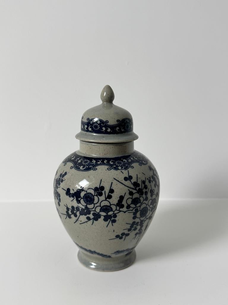 Vintage "Soft Blue" Gemberpot – Prunus Blossom – 17cm, Ophalen of Verzenden