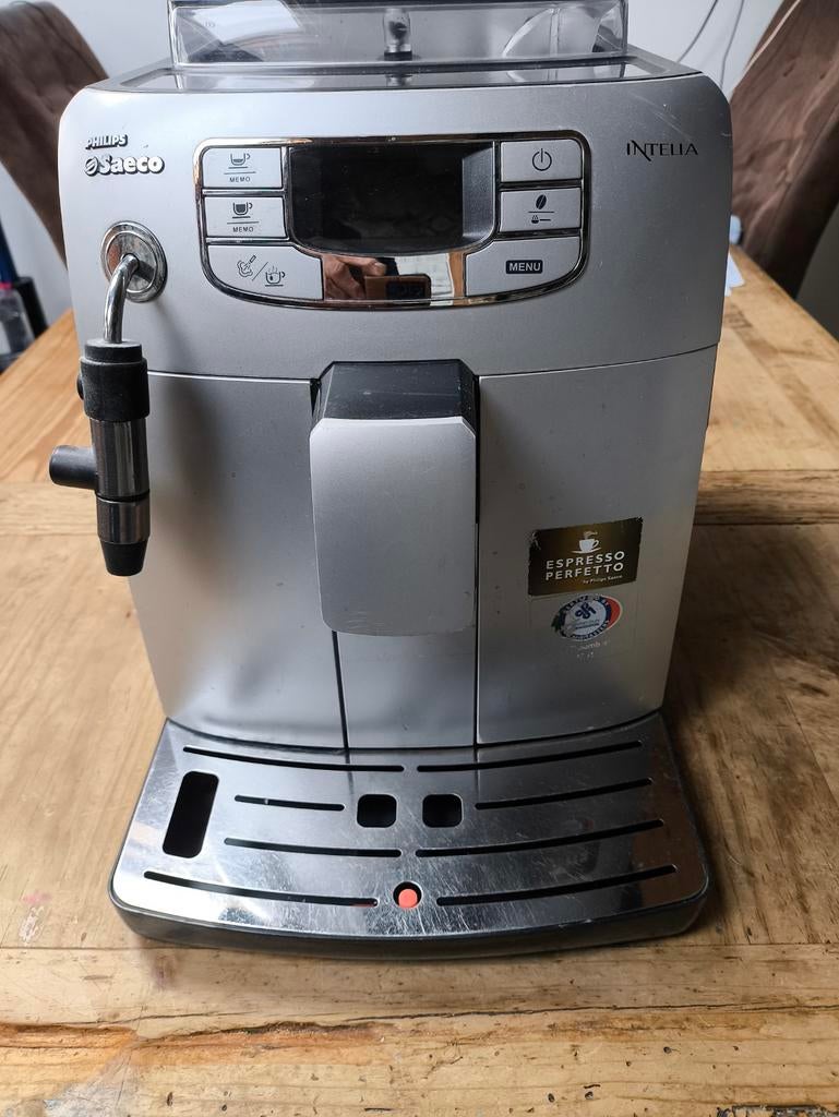 Philips- Saeco Intelia volautomaat, Witgoed en Apparatuur, Koffiezetapparaten, Stoompijpje, Ophalen of Verzenden, Gemalen koffie