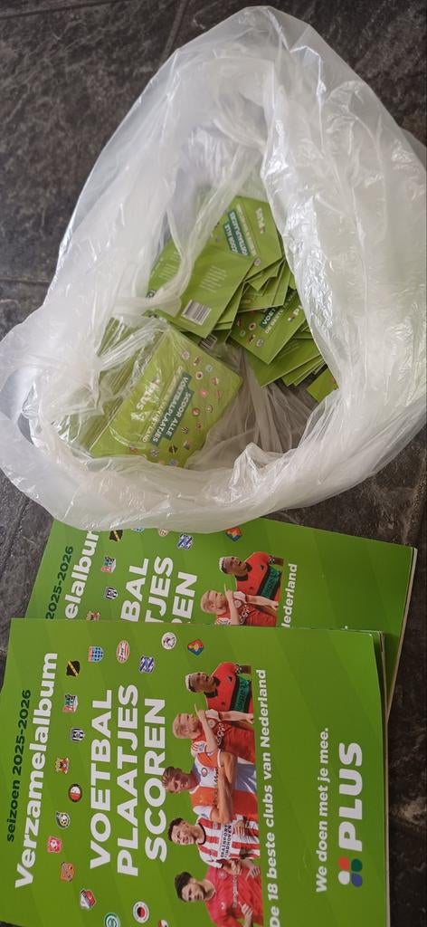 Plus voetbal plaatjes, Ophalen, Winkel, Super of Benzinepomp, Volle spaarkaart