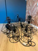 Lampenkappen zwart ijzer, Zwart, Rond, Ophalen of Verzenden, Zo goed als nieuw