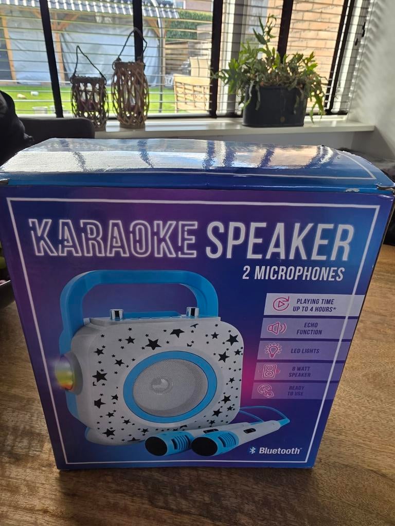 Nieuw Karaoke Speaker Set met 2 Microfoons en Bluetooth, Ophalen, Nieuw, Complete set