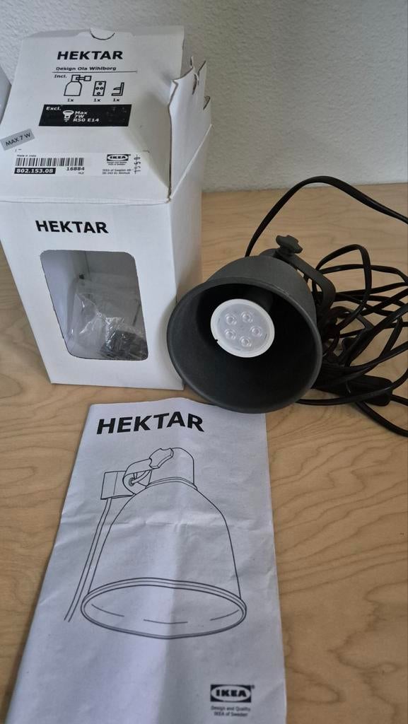 Ikea Hektar lamp grijs - Beverwijk, Ophalen