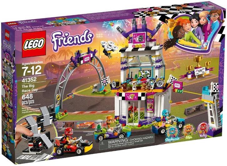 Lego Friends set 41352 The Big Race Day, Kinderen en Baby's, Speelgoed | Duplo en Lego, Nieuw, Lego, Complete set, Ophalen of Verzenden