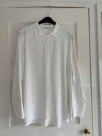Witte licht glanzende blouse 44 mooie lange mouw met omslag, Ophalen of Verzenden, Nieuw, Maat 42/44 (L), Wit