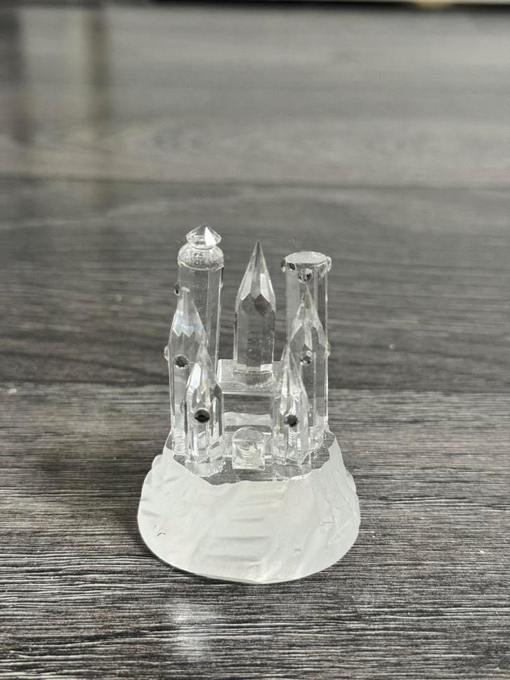 Kristallen kasteel miniatuur - Decoratief object, Verzamelen, Beelden en Beeldjes, Zo goed als nieuw, Overige typen, Ophalen of Verzenden