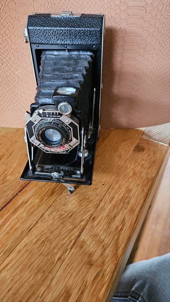 Vintage Kodak opvouwbare balgcamera - Gebruikt, Ophalen of Verzenden, Gebruikt, Compact, Kodak