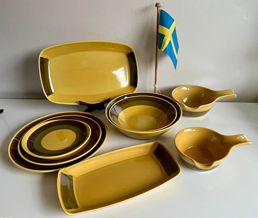 9 Stavangerflint HONEY Schaal Bord Sauskom Jørg Løve-Nielsen, Overige typen, Ophalen of Verzenden, Zo goed als nieuw, Overige stijlen