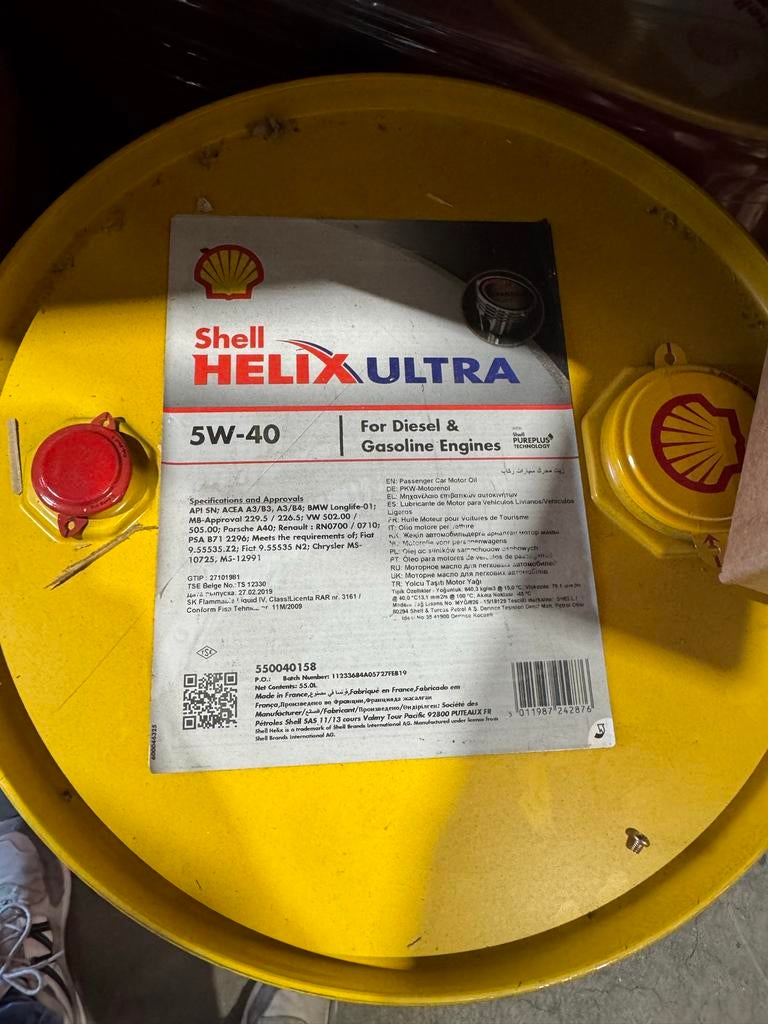 Shell Helix Ultra 5W-40 Motorolie - 60L Actie!, Ophalen of Verzenden