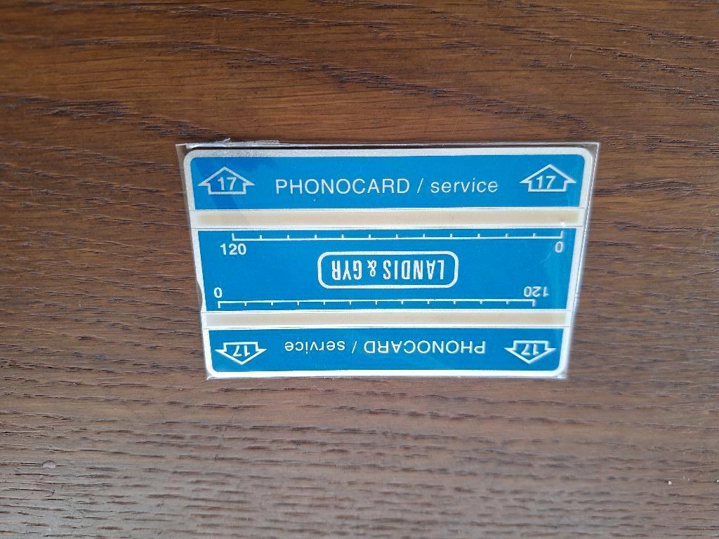 zeldzame service telefoonkaart type '17' - 106K, Verzenden