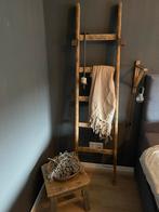 Oude houten ladder - 177cm hoog, decoratief, Huis en Inrichting, Ophalen, Gebruikt