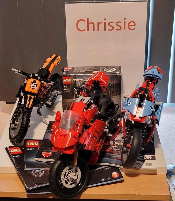 Lego Technic Motoren Set - 42036, 42007, 42132, 42107, Kinderen en Baby's, Speelgoed | Duplo en Lego, Zo goed als nieuw, Lego