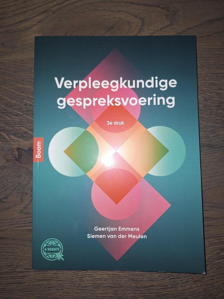 Verpleegkundige gespreksvoering - 3e druk, Boeken, Studieboeken en Cursussen, Zo goed als nieuw, Geertjan Emmens, Siemen van der Meulen