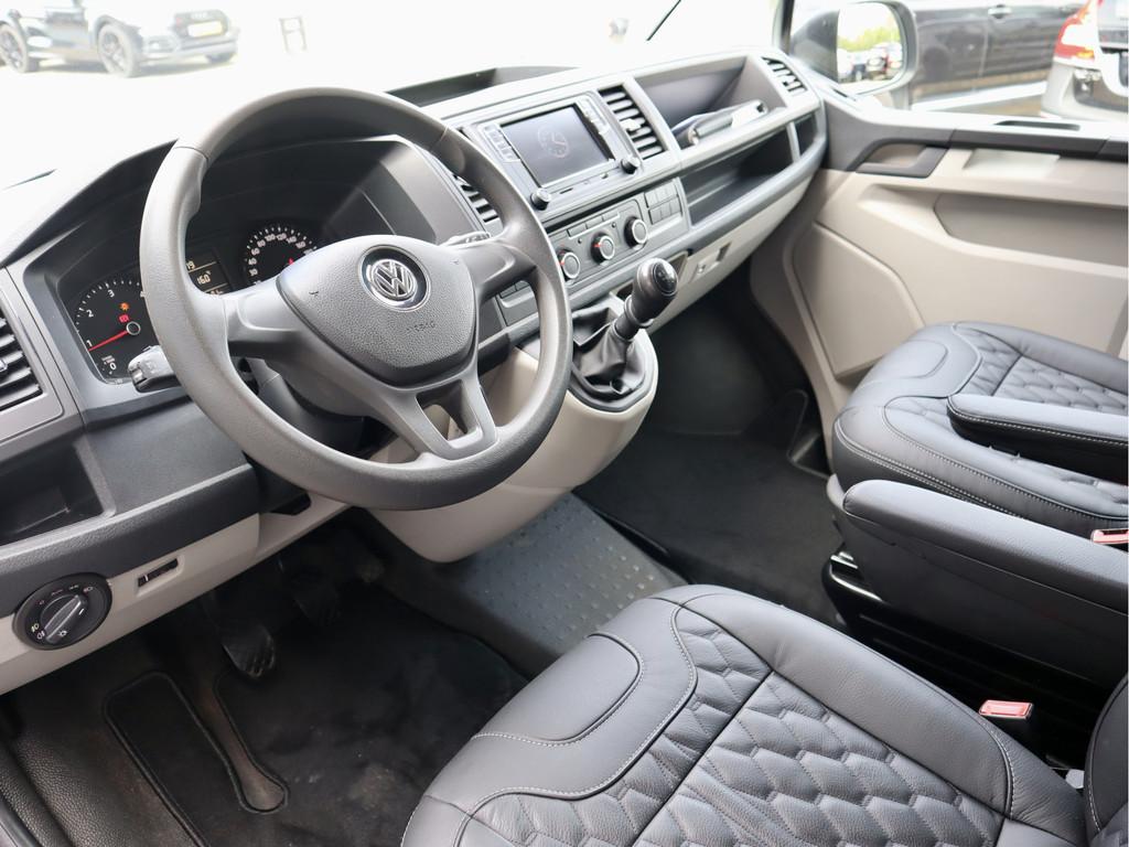 Volkswagen Transporter 2.0 TDI LUXE DUBBELE CABINE MARGE-BTW, Auto's, Voorwielaandrijving, Gebruikt, Euro 6, 4 cilinders