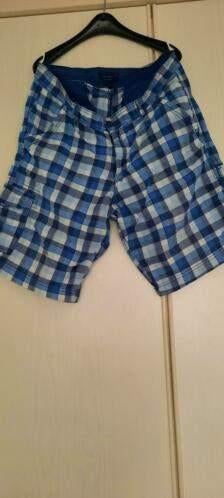 korte broek maat xl blauw/zwart/wit, Overige kleuren, Maat 56/58 (XL), Ophalen of Verzenden, Zo goed als nieuw