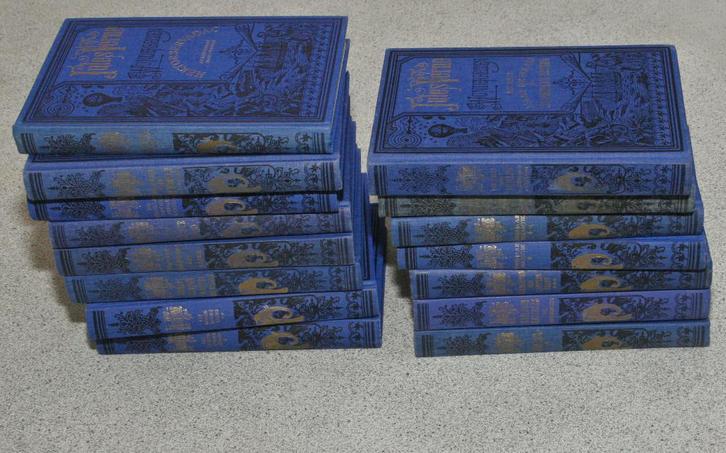 Jules Verne Wonderreizen.  15 delen voor € 27.50, Boeken, Science fiction, Gelezen, Ophalen of Verzenden