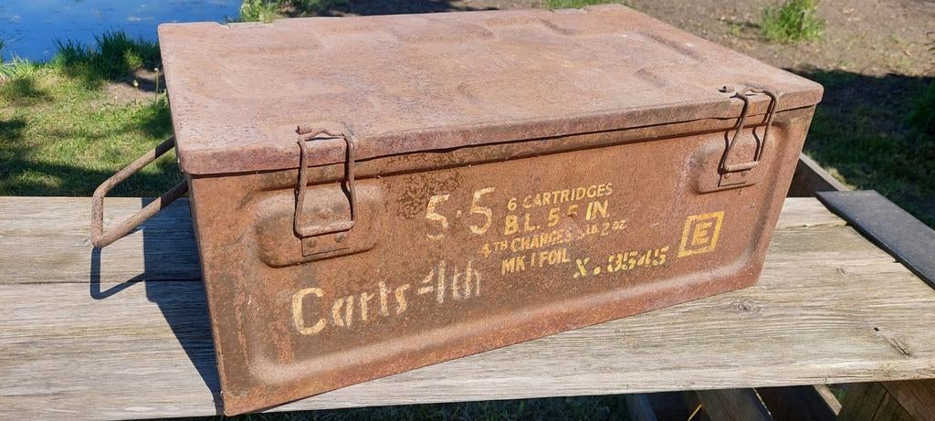 Munitie kist, Ophalen, Landmacht, Nederland, Kist of Geocache