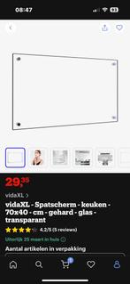 Spatscherm 70x40, Ophalen, 50 tot 100 cm, Zo goed als nieuw, Minder dan 100 cm