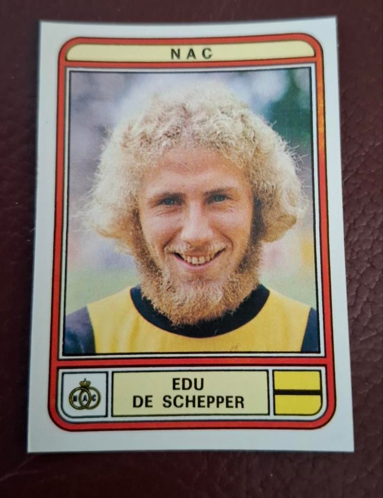 Panini voetbal 80 Edu de Schepper, Ophalen of Verzenden, Nieuw, NAC Breda, Poster, Plaatje of Sticker