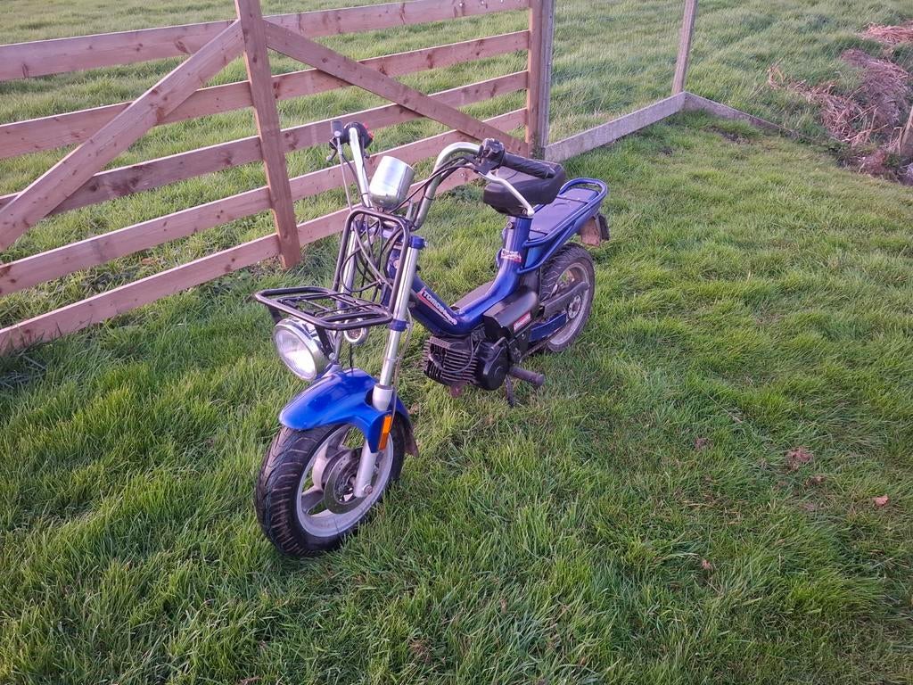 Tomos brommer 50cc - Start direct, blauw kenteken, Fietsen en Brommers, Brommers | Tomos, Ophalen, Gebruikt, Maximaal 25 km/u