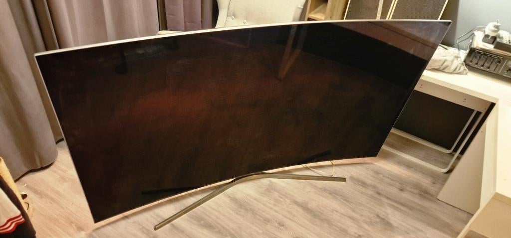 Samsung 78 inch SUHD curved tv (defect zonder One Connect B), Ophalen, 100 cm of meer, 50 Hz, Samsung