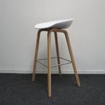 HAY About a Stool AAS32 Barkrukken | Wit / Eiken | 75 cm