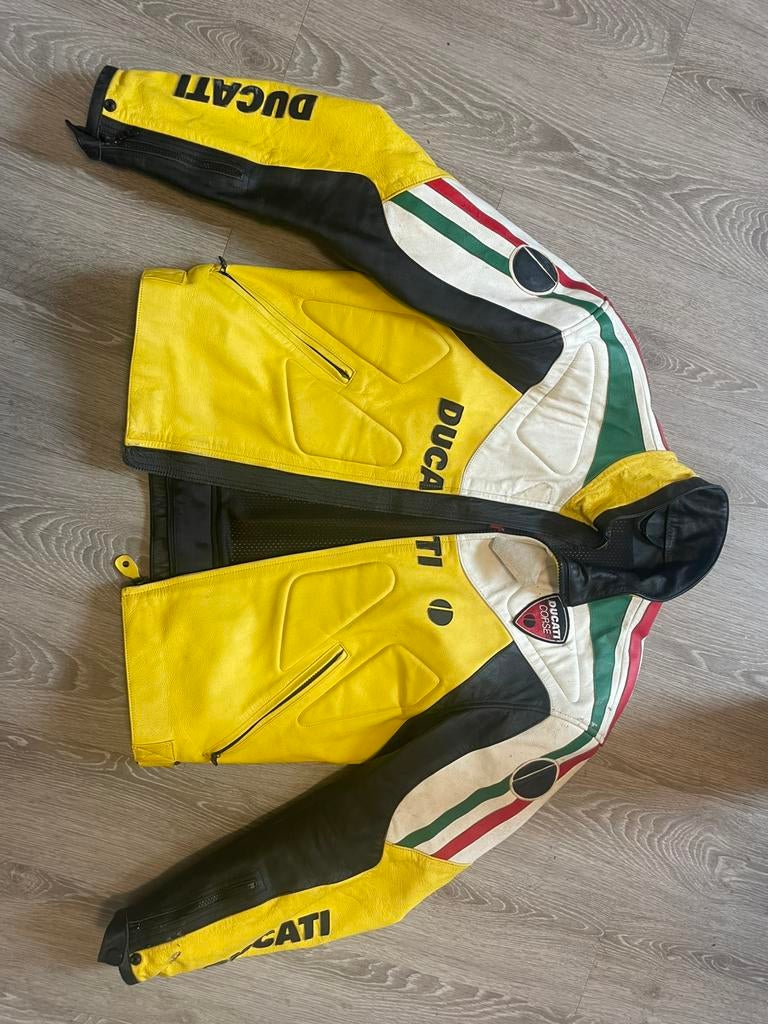 Motorjas Dainese Ducati, Motoren, Kleding | Motorkleding, Jas | leer, Tweedehands, Ophalen of Verzenden