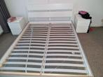 Ikea Trysil bed 160x200 incl 2x lattenbodem, Huis en Inrichting, Ophalen, Gebruikt, Wit, Tweepersoons